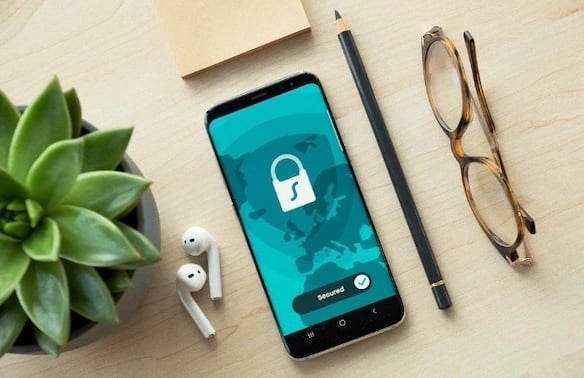 phone with security app