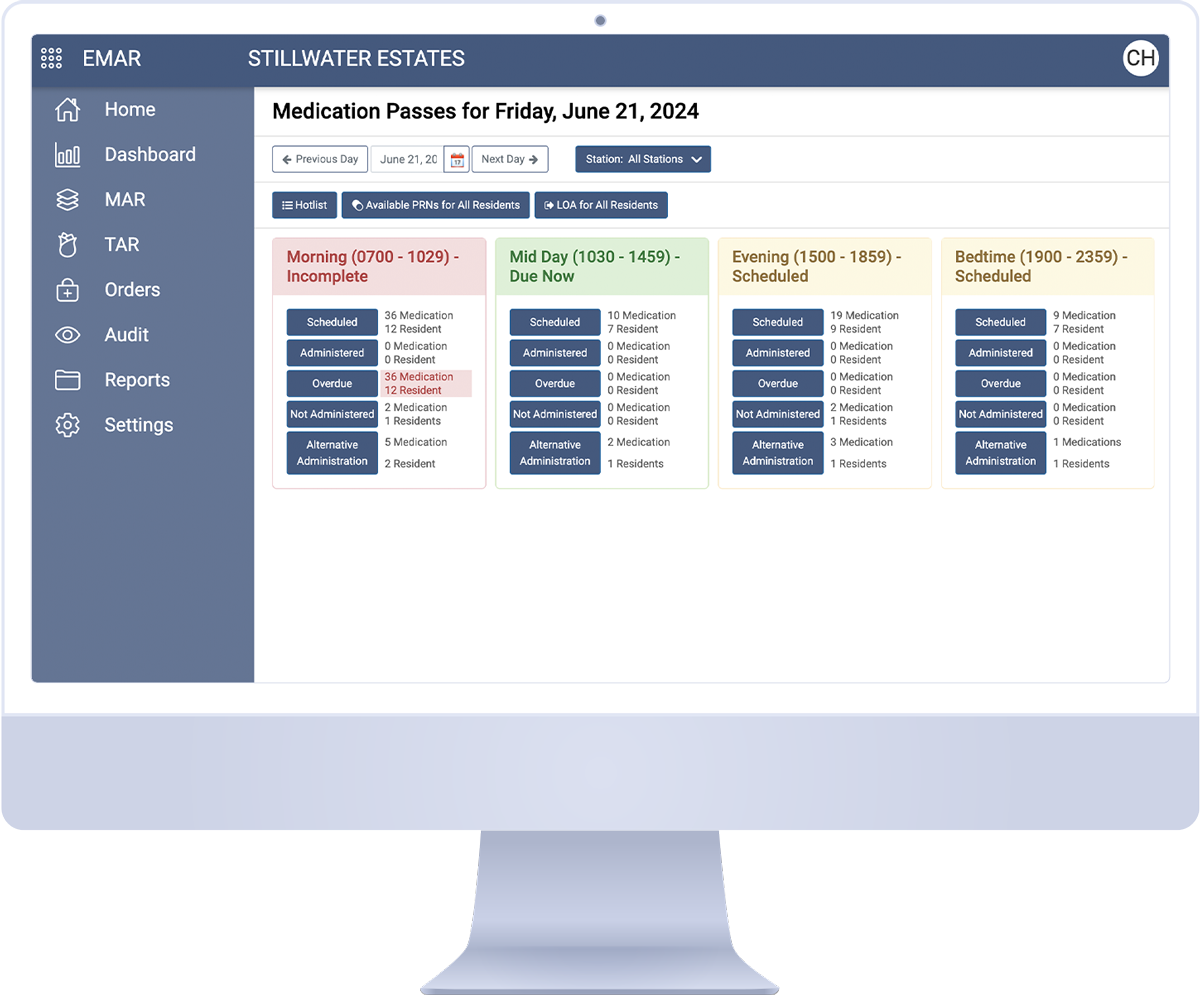 Eldermark NEXT — eMAR med pass documentation